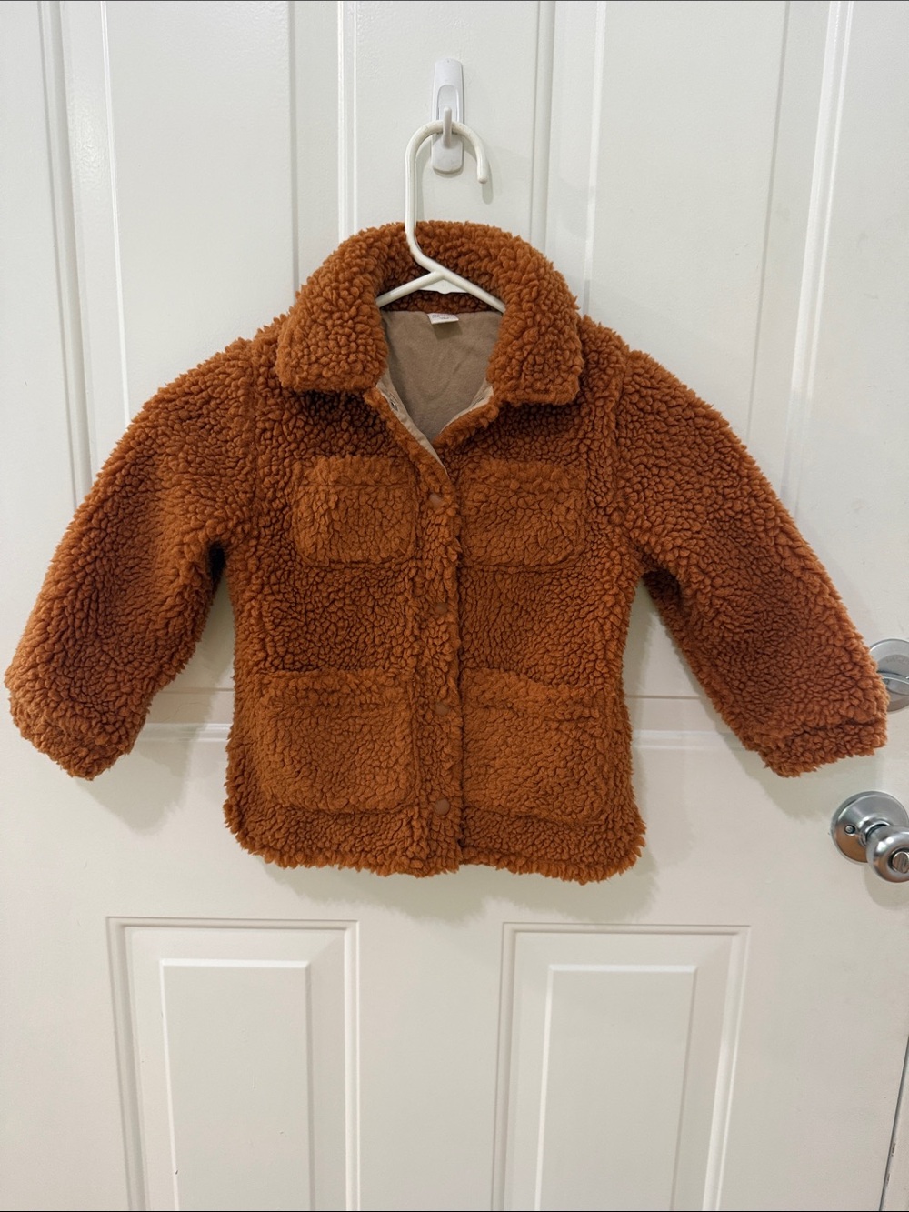 Crewcuts Rust Teddy Sherpa Puffer Jacket